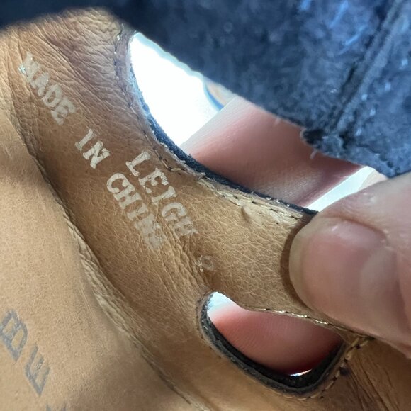 Jeffrey Campbell Leigh blue suede cross strap wedge shoes - Picture 10 of 12